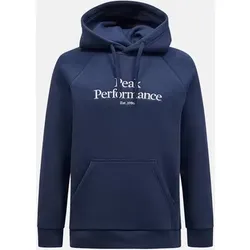 PEAK PERFORMANCE Herren Sweatshirt M Original Hood-BLUE SHADOW-OFFWHITE, Größe L in Blau Blau