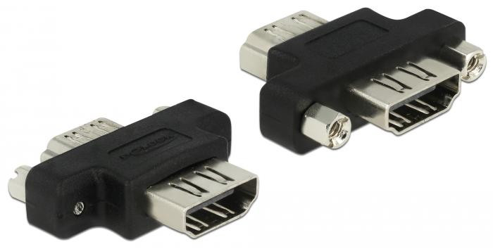 Delock AV-adapter met 2 x HDMI (Type A) vrouwelijke connectoren voor audio/video digitaal