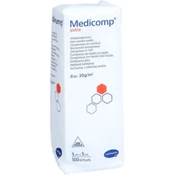 Medicomp extra Vlieskomp.unsteril 5x5 cm