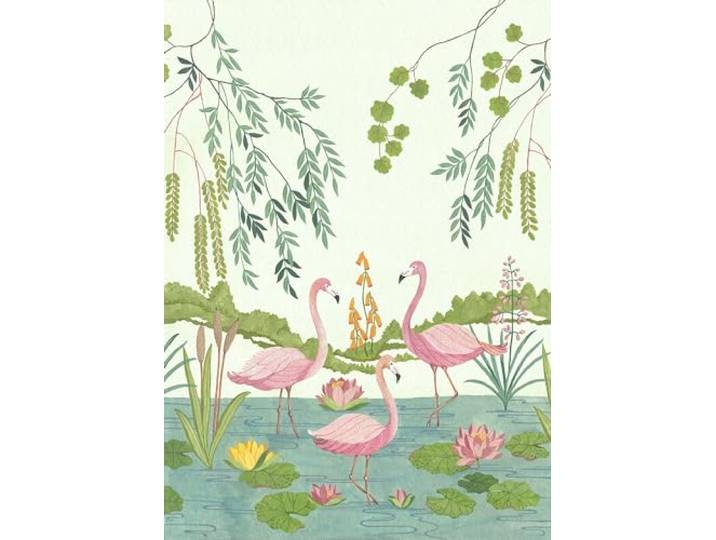 Komar Vlies Fototapete - Flamingo Vibes - Größe: 200 x 280 cm (Breite x Höhe) - Kinderzimmer, Tapete, Wandbild, Natur - IAX4-0044