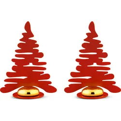 Bark Weihnachtsschmuck Weihnachtsbäume rot 2 St.