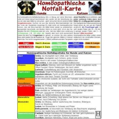 Homöopathische Notfallkarte für Hunde und Katzen DIN A5, Nonbook von , Hawelka, Verlag, 978-3-939081-10-4