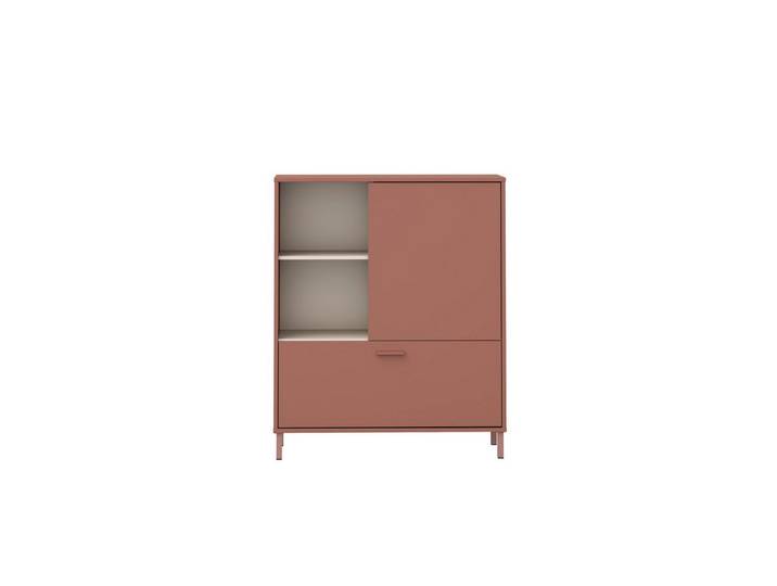 PREISBRECHER Kommode MILLES, in Terrakotta - 103,9x124,8x41,5cm (BxHxT)