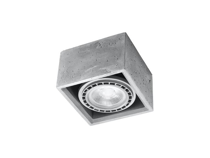 Design Deckenlampe „Quatro“ 1-flammig Grau Sollux Lighting
