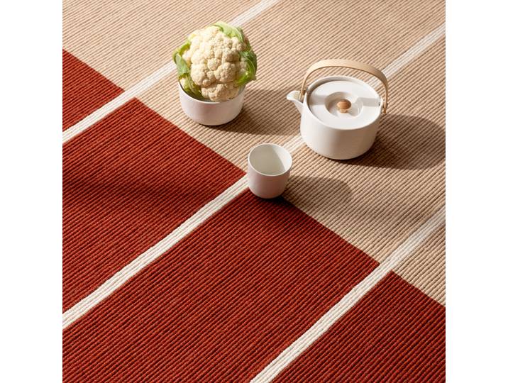 Handgetufteter Designer Teppich „Tiibet Burns Orange“ aus 100% Wolle, verschiedene Grössen MARIMEKKO