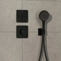 hansgrohe ShowerSelect Comfort Q Ventil 15587670 UP, für 3 Verbraucher, mattschwarz