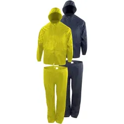 Regenset, Jacke und Hose, gelb, Größe M - gelb - M