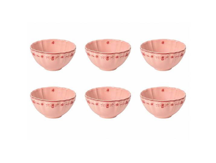 Bol à muesli Vila 6 pièces Ø 16cm Rouge/Rose