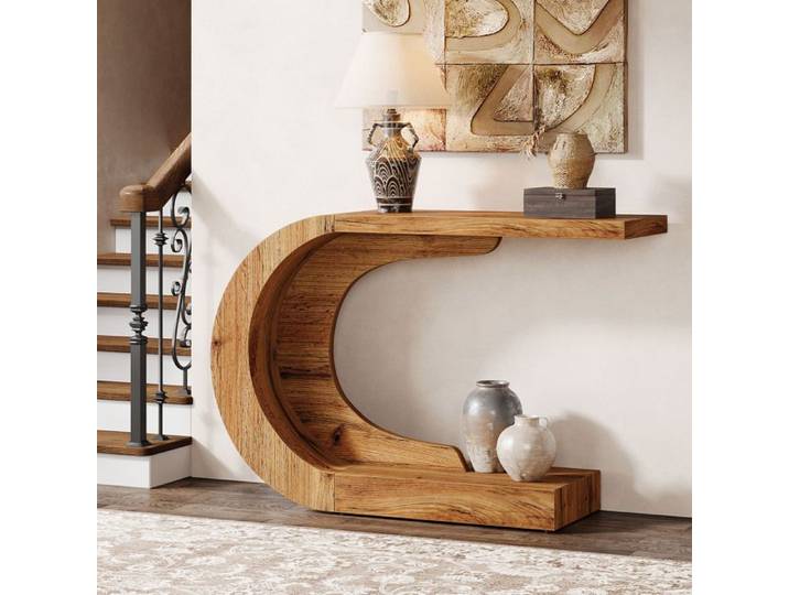 Table console - LITTLE TREE - Little Tree - 110x35x75 cm - Bois massif - Style vintage
