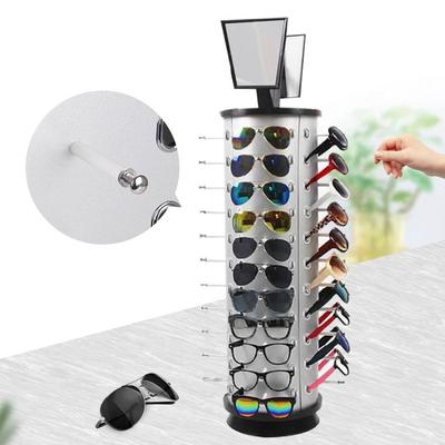 Sunglasses Display Rack Rotating Eyewear Organizer Stand For Retail Stores And Home Collections Sunglasses Display Rack Rotating Eyewear Organizer Stand For Retail Stores And Home Collections