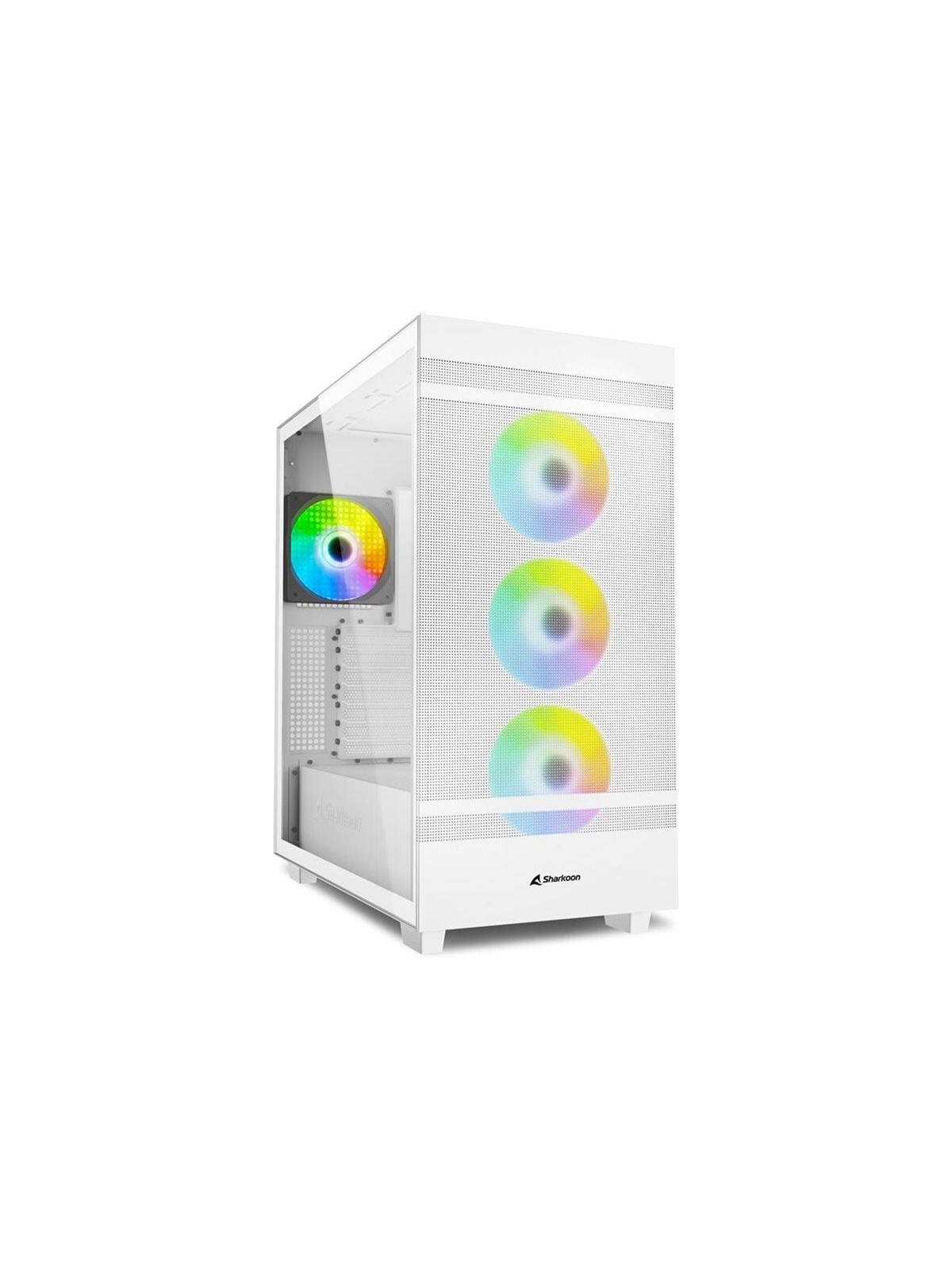 Sharkoon Rebel C50 RGB - Gehäuse - Tower - Weiß