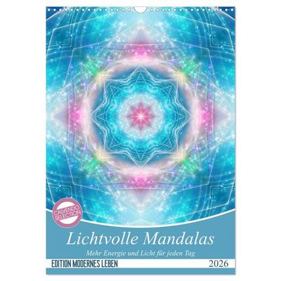 Lichtvolle Mandalas (Wandkalender 2026 DIN A3 hoch), CALVENDO Monatskalender