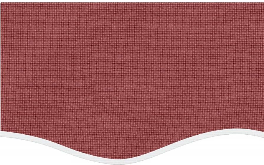 vidaXL Tissu de remplacement de cantonnière d’auvent rayure bordeaux