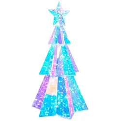 vidaXL Prismatischer, schillernder LED-Weihnachtsbaum Mehrfarbig 42056636