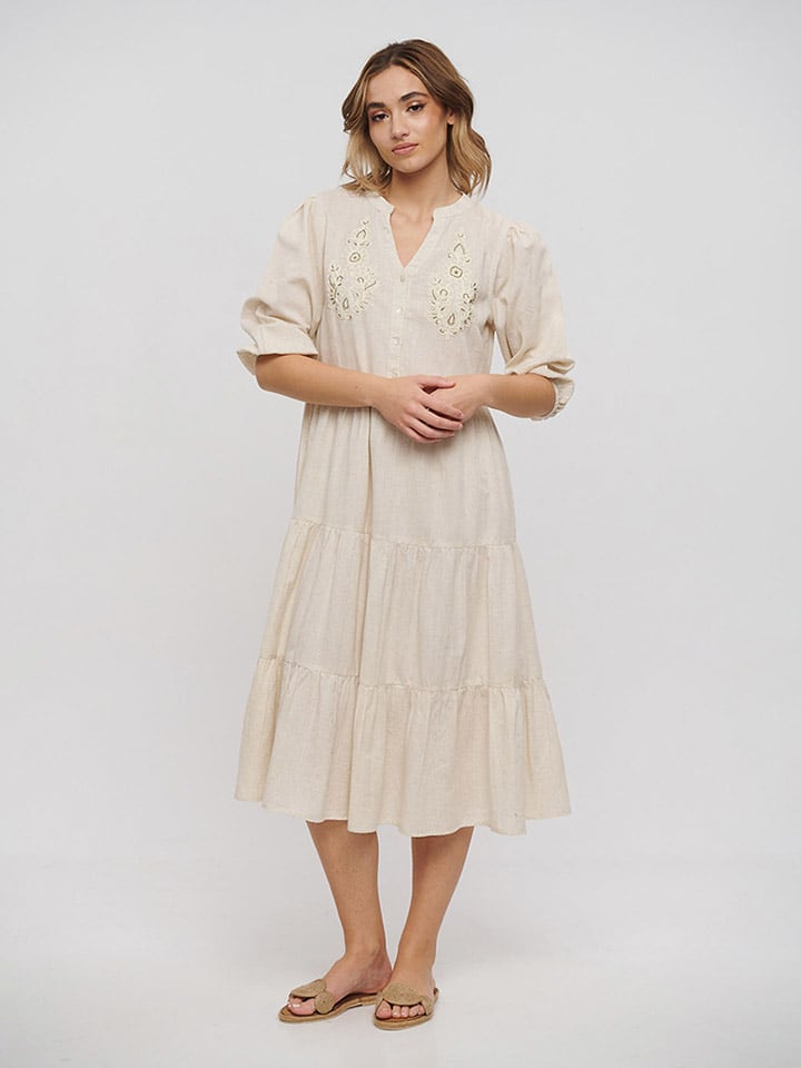 BLE Kleid in Beige - onesize