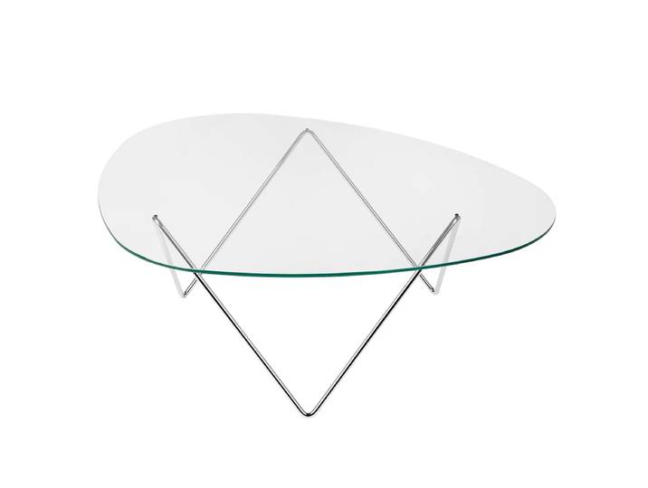 GUBI - Pedrera Couchtisch, Chrom / klar