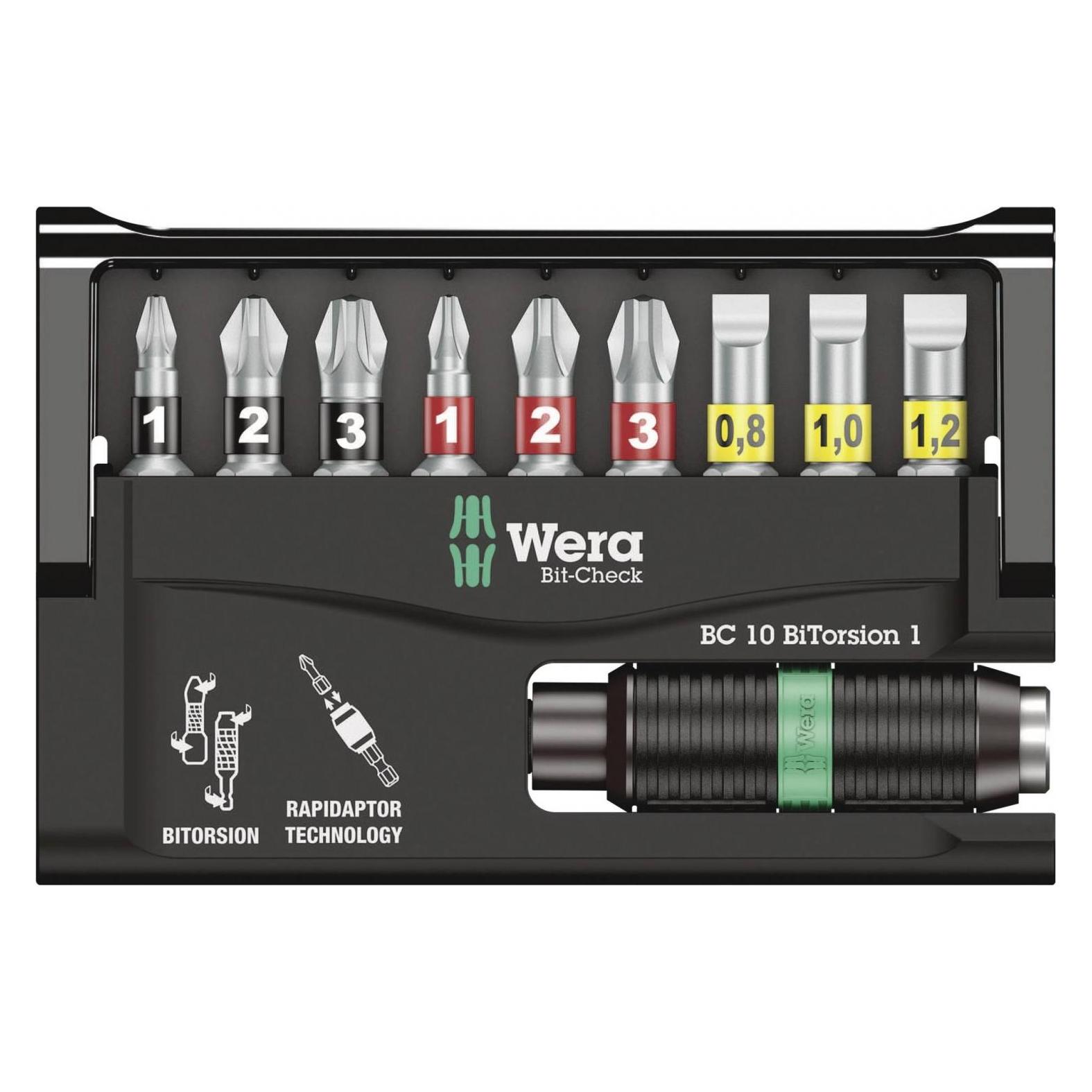 Wera Bit-Check 10 BiTorsion 1 (Schraubschlitz) (05056374001)