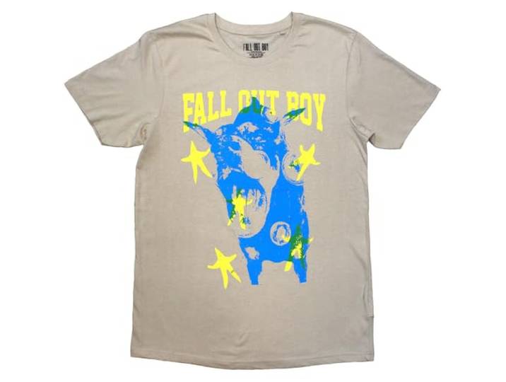 Fall Out Boy Dog Band Logo T Shirt S