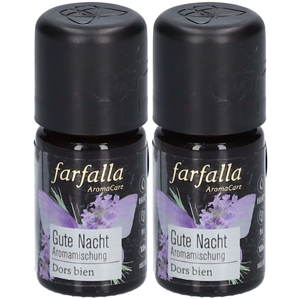 Farfalla Aromamischung Lavendel Gute Nacht 5 ml x2 2x5 Ätherisches Öl