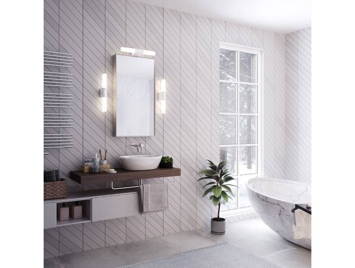 Helva Double Basic Wandleuchte White - Nordlux - Badezimmer - Kunststoff - Mehrflammig