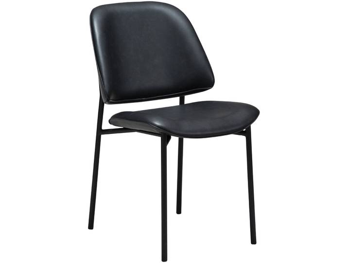 DAN-FORM Stuhl 2er-Set Ohmy black Kunstleder