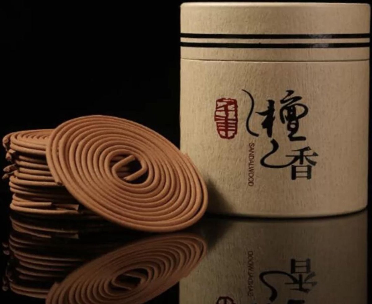 Sandalwood spiraal wierook 2 x 48 stuks natuurlijke formule