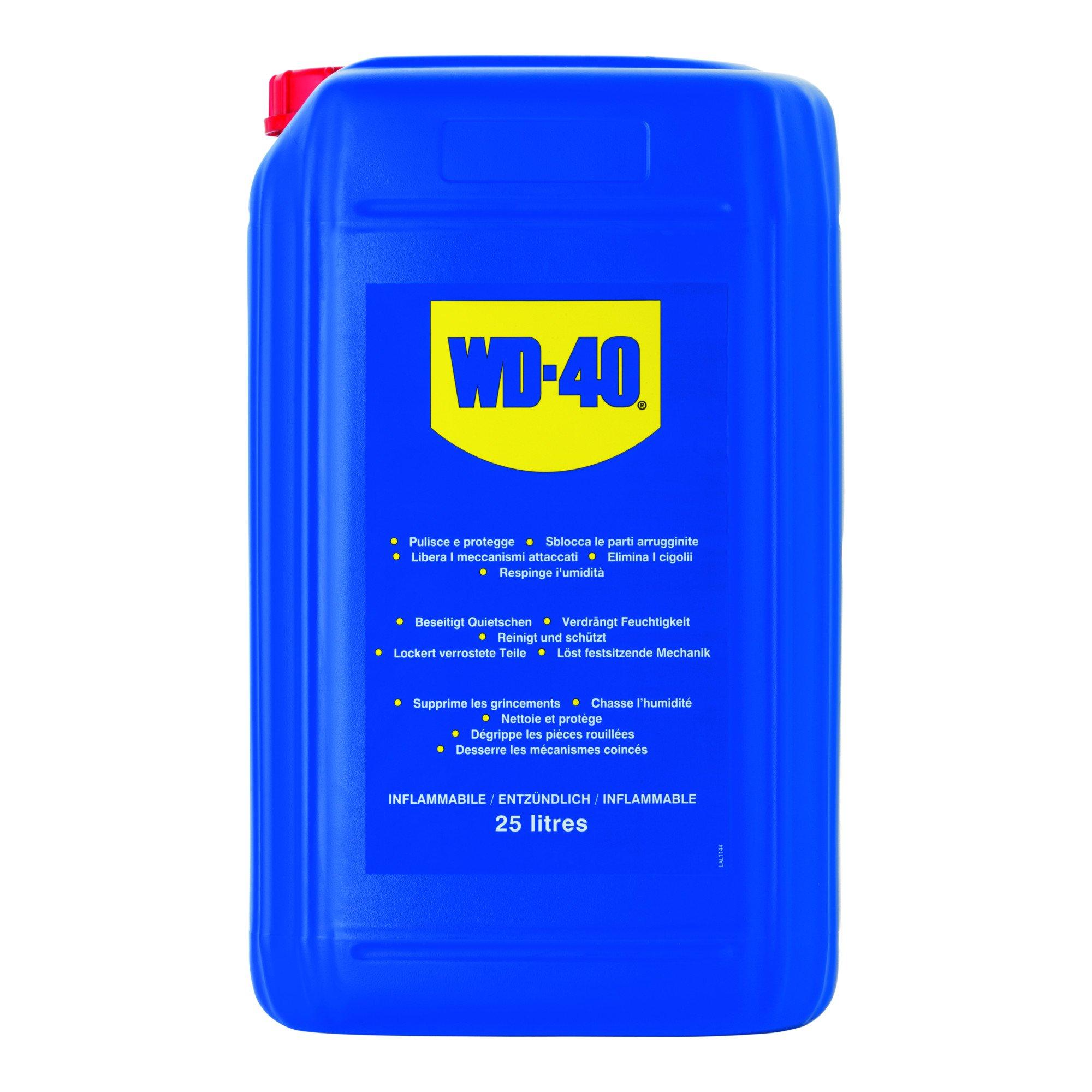 WD-40 Multifunktionsöl für Schmierung, Reinigung und Korrosionsschutz von Metallteilen, Inhalt: 25 Liter Kanister (49025/E)