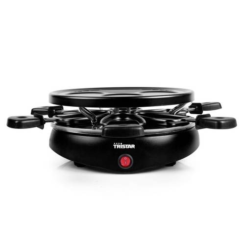 Tristar RA-2998 Raclette 6Pfännchen, Antihaftbeschichtung, Kontrollleuchte Schwarz