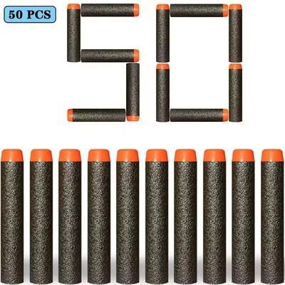 Uplifted Finds Refill Darts Bullets For Nerf N Strike Elite Series Blasters 50 Pcs Black