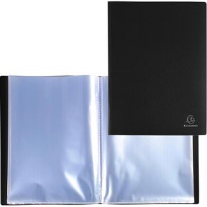Exacompta Sichtbuch 8851E Opak, aus PP, A4, mit 50 Hüllen, schwarz