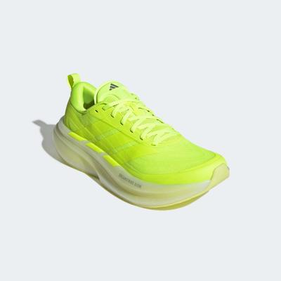 Laufschuh ADIDAS PERFORMANCE "SUPERNOVA GLIDE HERREN", Herren, Gr. 42,5, gelb (lucid lemon, lucid lemon, silber metallic), Textil, Schuhe Laufschuh, für mehr Komfort