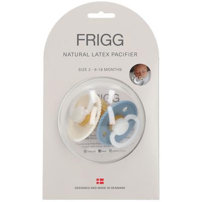 Frigg Latex Fopspeen Rope Night Stone - Cream 6-18 Maanden 2 St Sauger