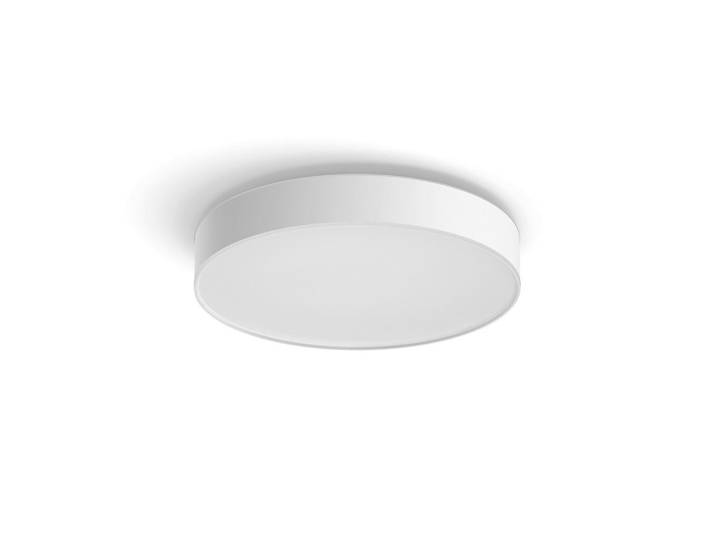 Philips HUE Led-Deckenleuchte Enrave L, Weiß, Kunststoff, 8.4 cm, Smartphone-Steuerung, Lampen & Leuchten, Innenbeleuchtung, Smart-Home-Lampen, Smart Home Deckenleuchten
