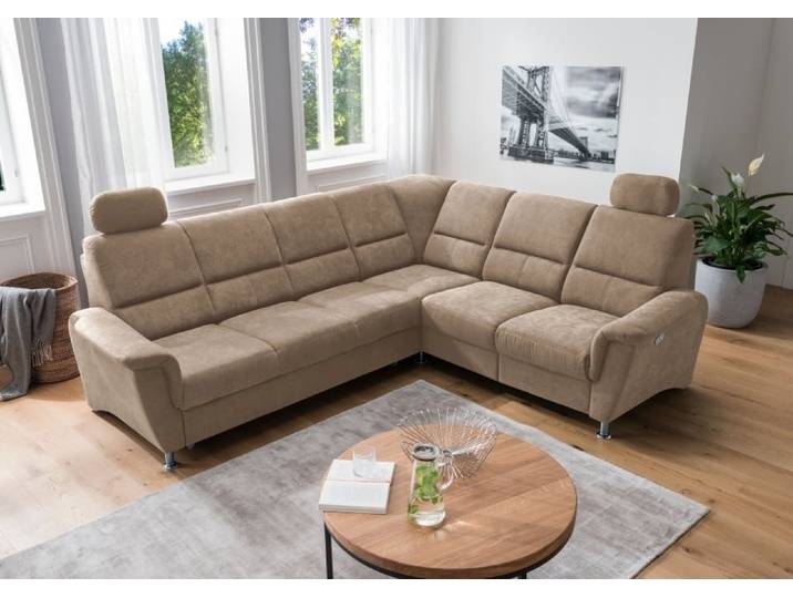 Myhomelando Ecksofa Paris, mit elektronischer Relaxfunktion, Schlaffunktion, USB Anschluß