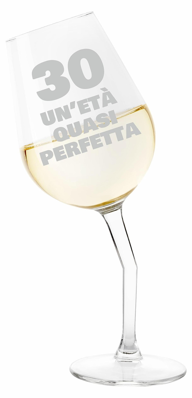 Dripio Wijnglas met gravure voor 30e verjaardag, 50 cl