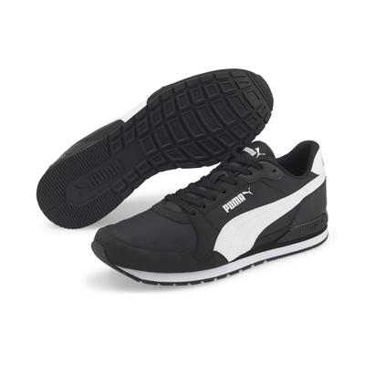 Sneaker PUMA "ST RUNNER V3 NL", Damen, Gr. 39, schwarz-weiß (puma schwarz, puma weiß), Textil, Schuhe Sneaker, für sportliche Aktivitäten und Streetwear, mit SOFTFOAM+ Dämpfung