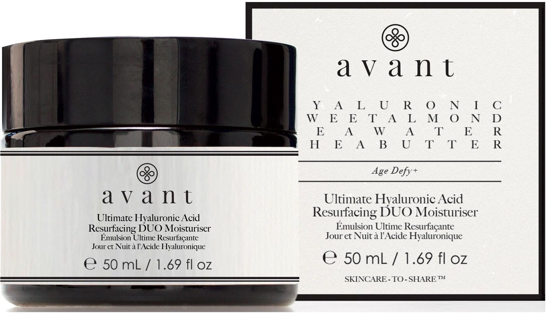 Avant Ultimate Hyaluronic Acid Resurfacing Duo Moisturiser 50mL