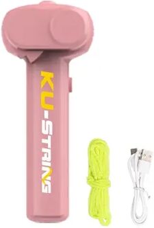 Uplifted Trends Glow In The Dark String Launcher Toy Portable Stress Relief Light Toy For Kids pink