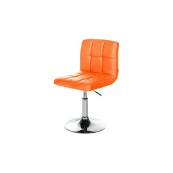 Drehstuhl Kunstleder Palma , orange , Maße (cm): B: 44 H: 74