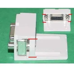 Panduit MINICOM SUB-D15-Buchse CMD15HDCIWY