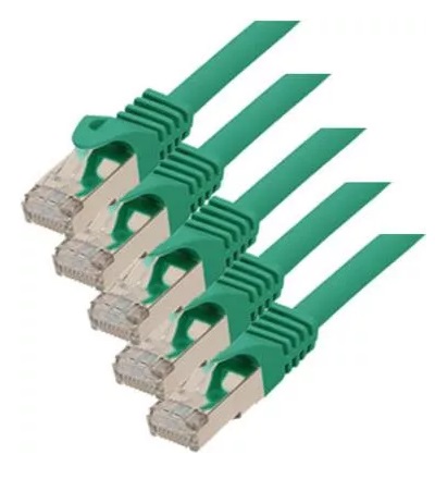 ShiverPeaks S-Conn RJ45-RJ45 m-m 1m RJ-45 - männlich/m?nnlich Gold -Cat.7 Netzwerk SFTP 1 m (75511-G-SET5)