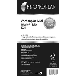 CHRONOPLAN Kalendereinlage Wochenplan Midi 2026