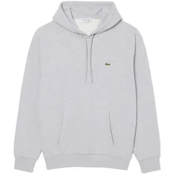 LACOSTE Herren Hoodie - Fleece Hoodie, Kapuze,  Regular Fit Hellgrau / S