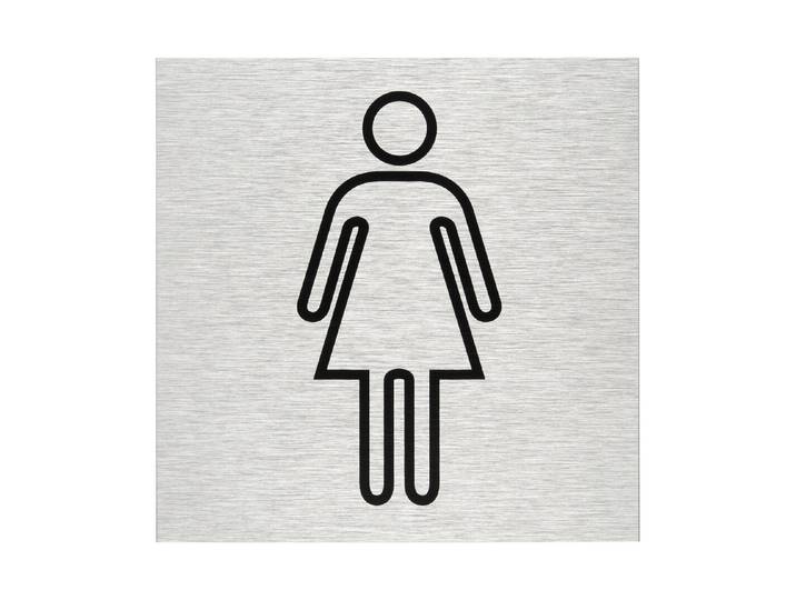 Alu-Schild Damen Symbol ⌀ 12 cm