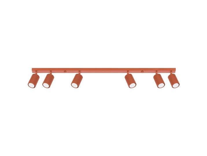 Plafonnier Aluminium Ocre Rouge GU10 6 Karbon