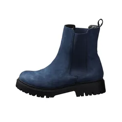 Ankleboots SHEEGO, Damen, Gr. 40, XL-Schaft, blau, Lederimitat, Schuhe Ankleboots