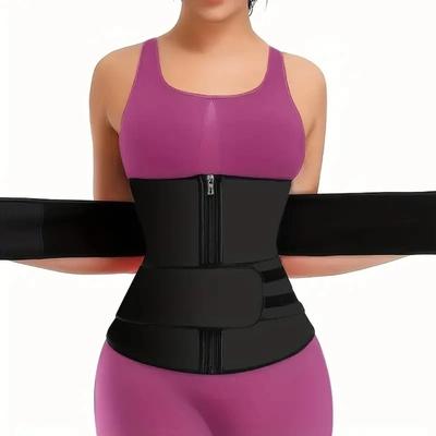 Friendly Fresh Finds Waist Trainer & Body Shaper Slimming Belt For Fat Burning And Weight Loss black xl