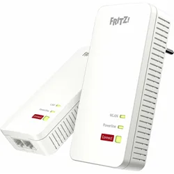 FRITZ! Powerline 1240 AX WLAN Set (1200 Mbit/s), Powerline, Weiss