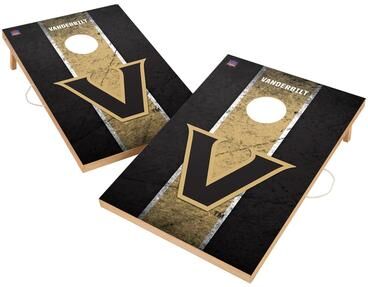 Skip's Garage Vintage Vanderbilt University Commodores Regulation 2x4 Cornhole Set