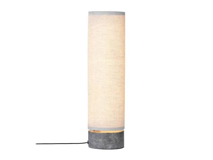 GUBI Unbound Tischleuchte Canvas-Grauer Marmor